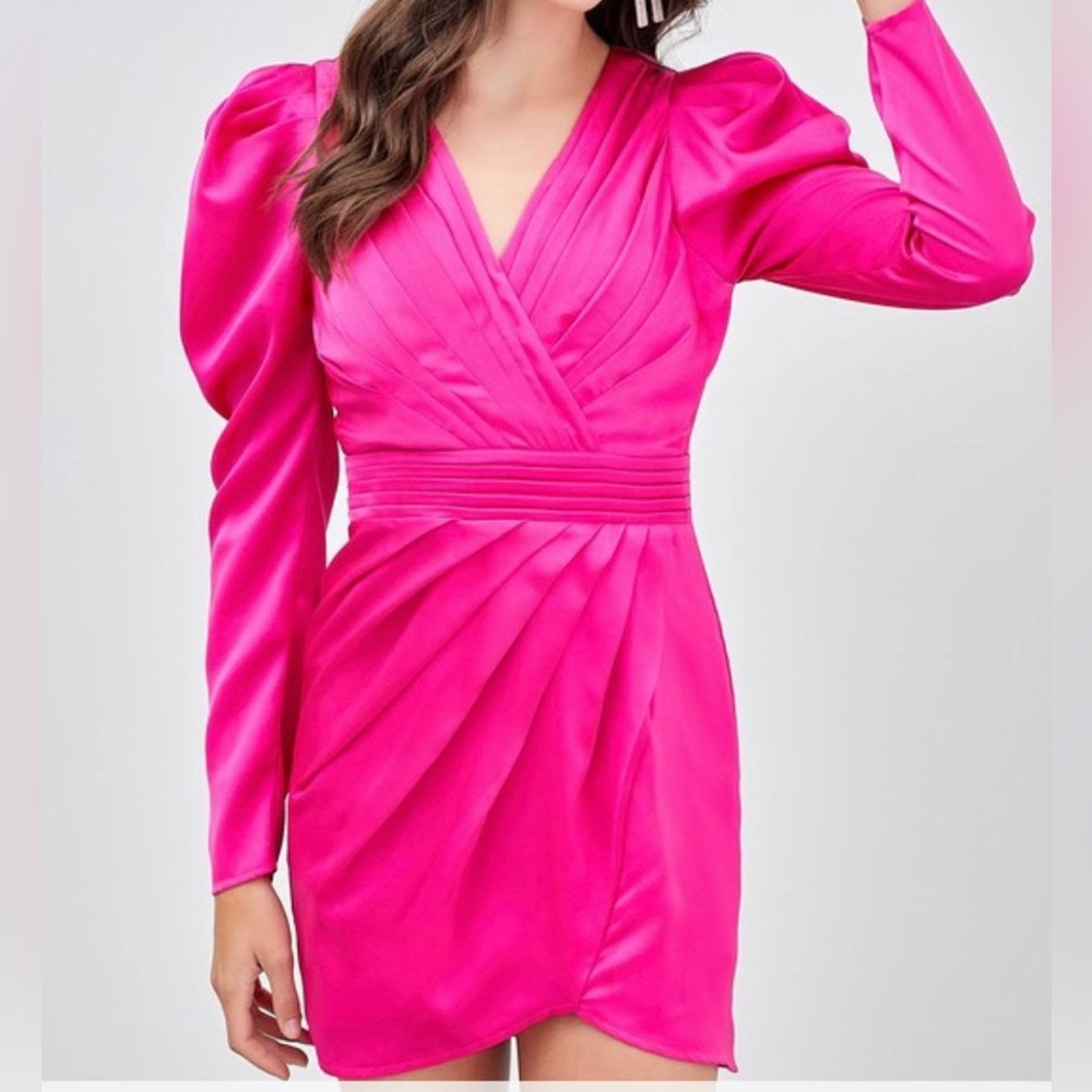 Do + Be boutique dress- magenta hot pink